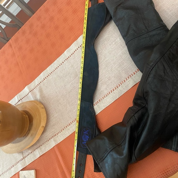 Ladies size M-L Black Leather Chaps - Picture 11 of 15